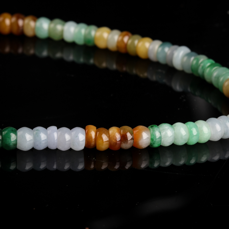 糯种福禄寿翡翠项链-红掌柜