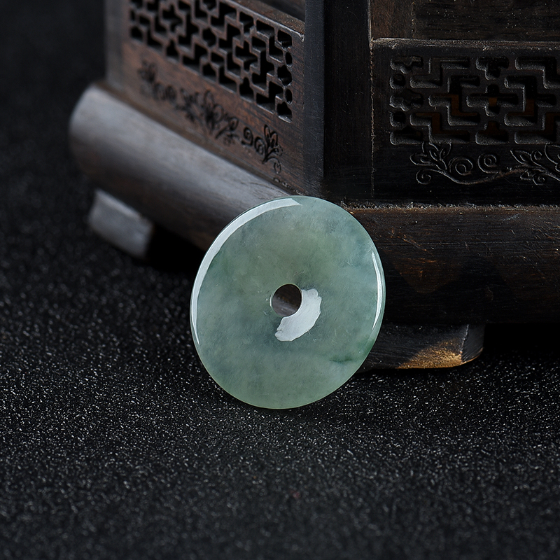 翡翠平安扣吊坠-红掌柜