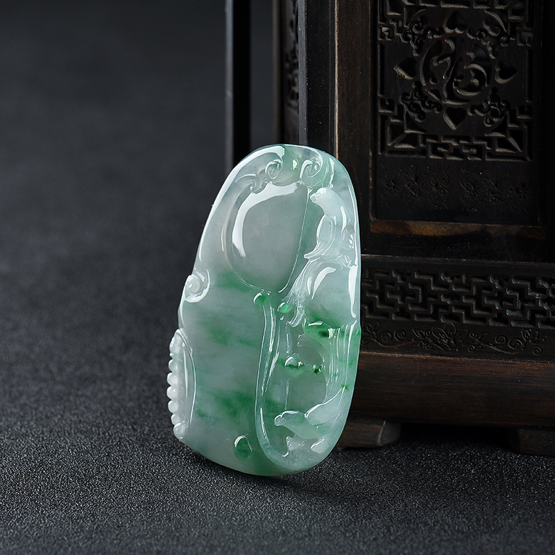 翡翠如意吊坠-红掌柜