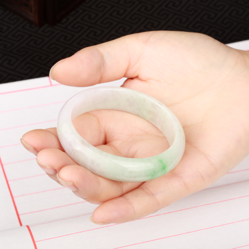 缅甸翡翠手镯-红掌柜