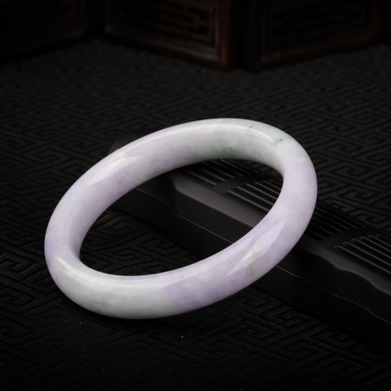 浅紫翡翠手镯-红掌柜