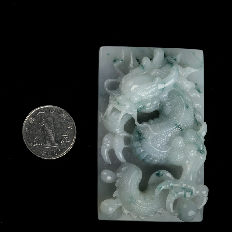 糯种飘花翡翠吊坠-红掌柜