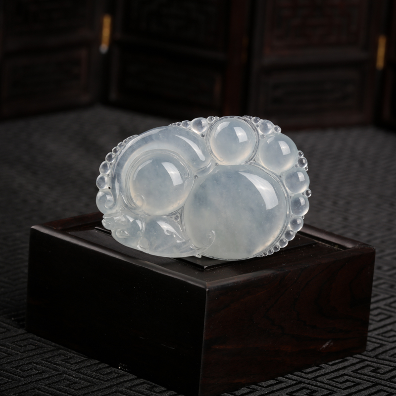 冰种翡翠-红掌柜