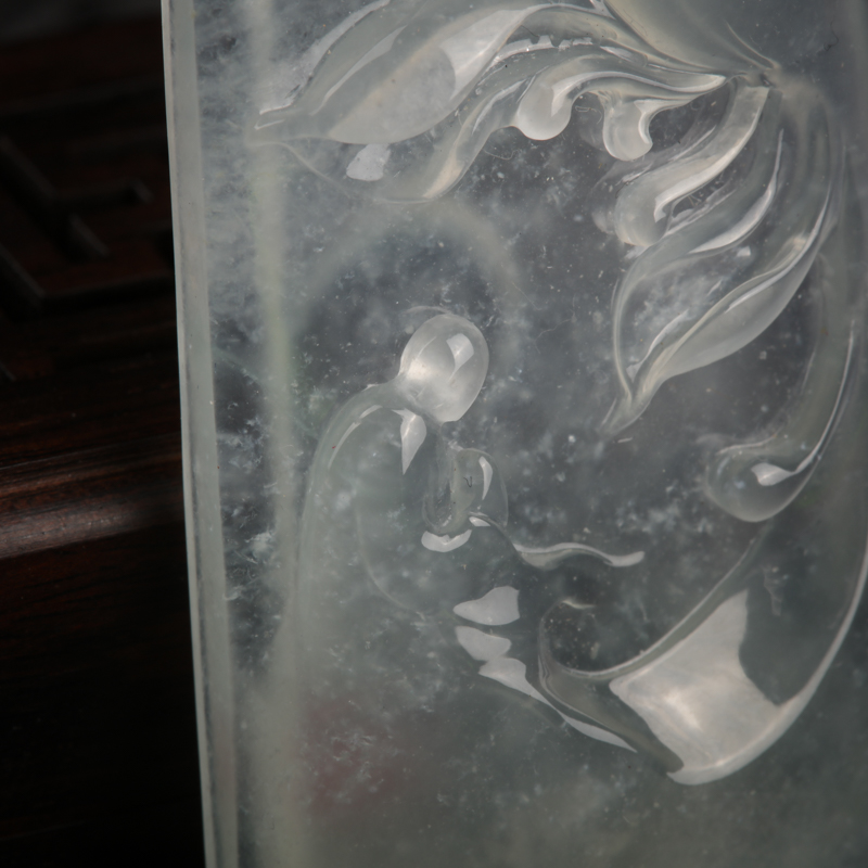 天然翡翠悟道吊坠-红掌柜