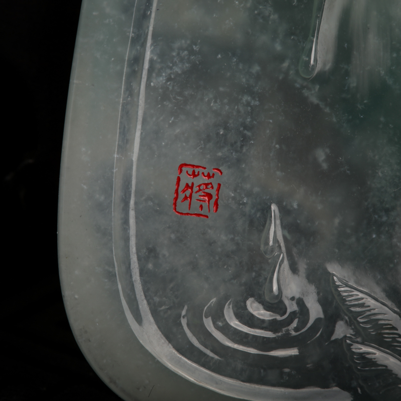 翡翠吊坠-红掌柜