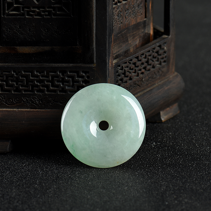 翡翠平安扣吊坠-红掌柜