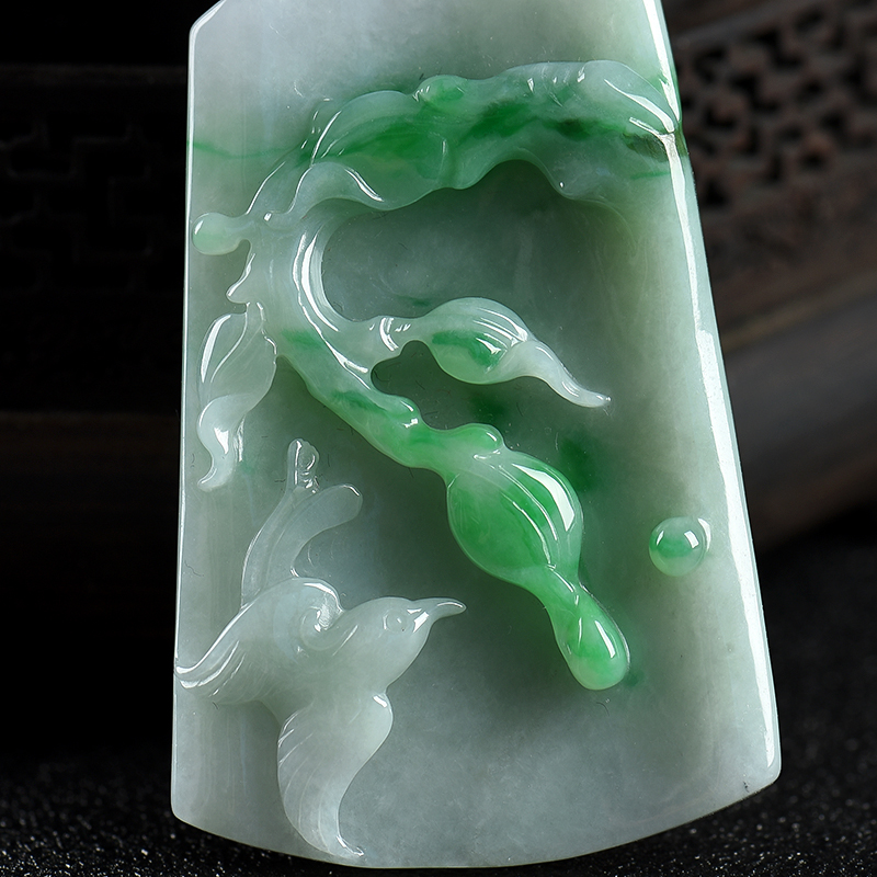 翡翠吊坠-红掌柜