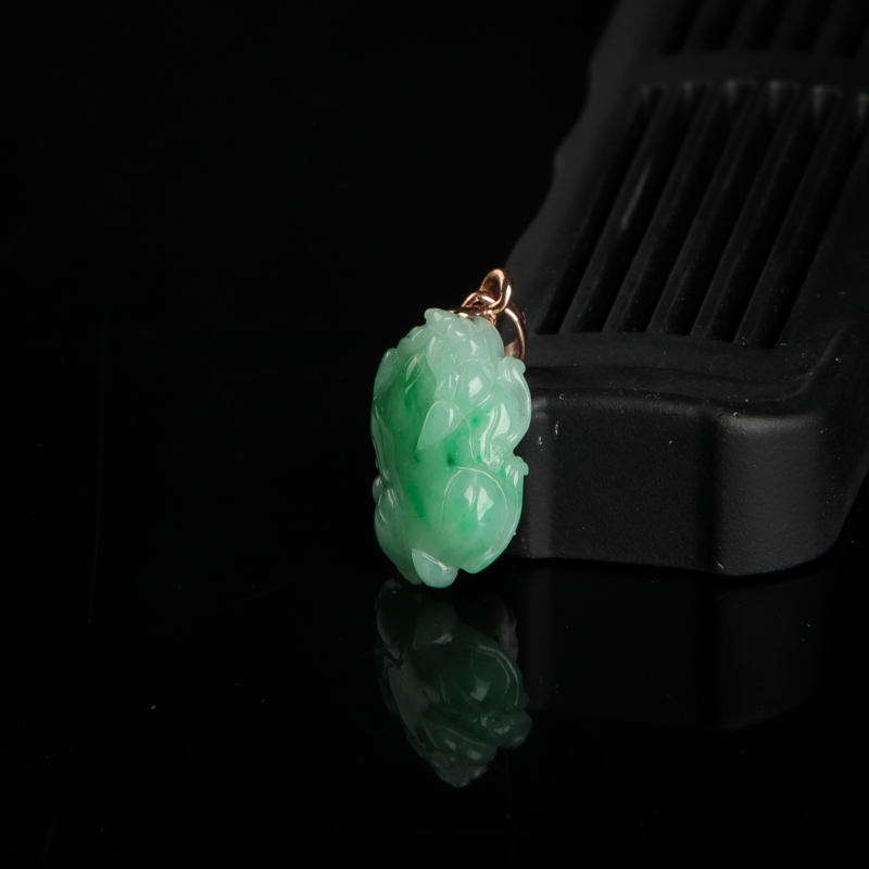 翡翠貔貅吊坠-红掌柜