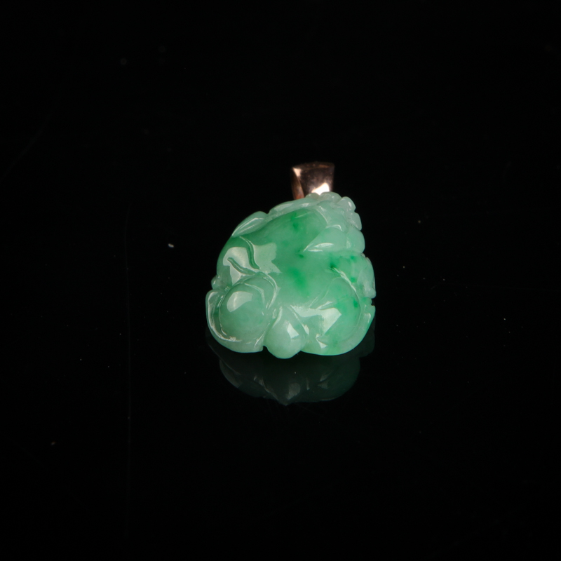 缅甸翡翠貔貅吊坠-红掌柜