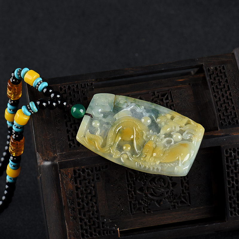 翡翠吊坠-红掌柜