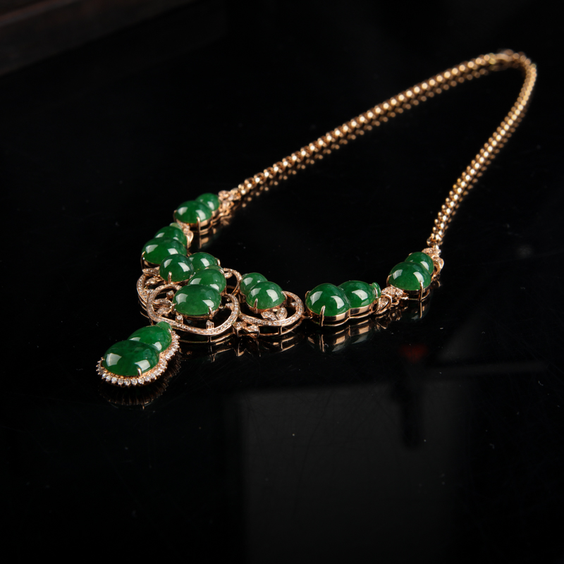 翡翠葫芦项链-红掌柜