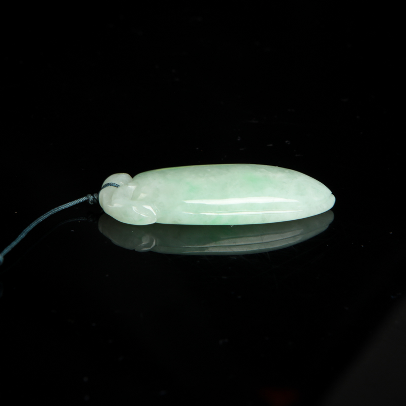 豆种翡翠福瓜吊坠-红掌柜