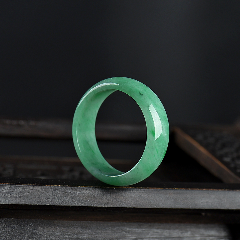 缅甸翡翠戒指-红掌柜