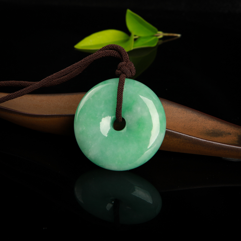 翡翠平安扣吊坠-红掌柜