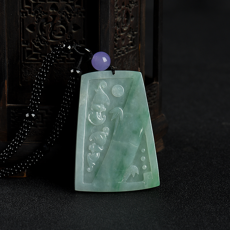 翡翠节节高升吊坠-红掌柜