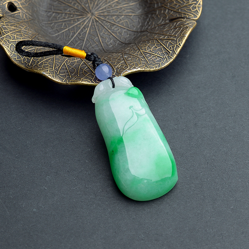 糯种飘翠翡翠福瓜 - 红掌柜珠宝