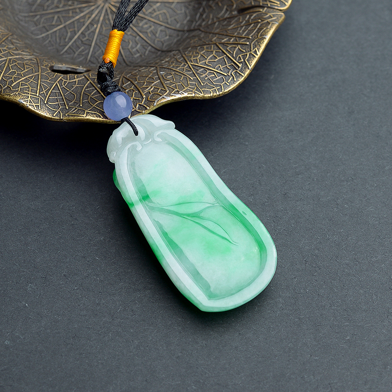 糯种翡翠福瓜吊坠 - 红掌柜珠宝