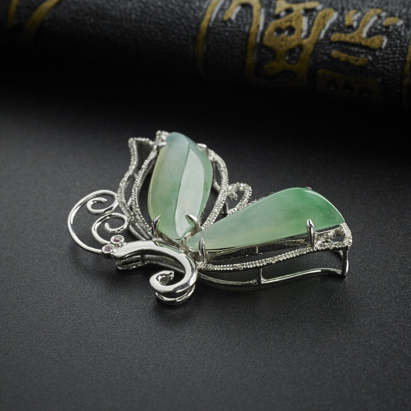 缅甸翡翠吊坠-红掌柜珠宝