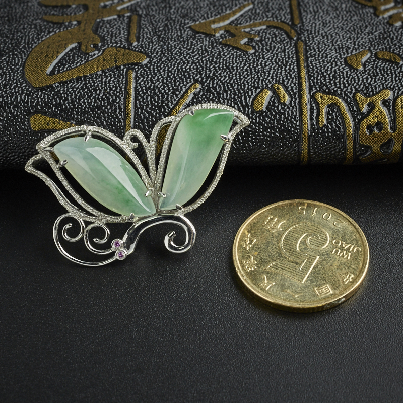 天然翡翠吊坠-红掌柜珠宝