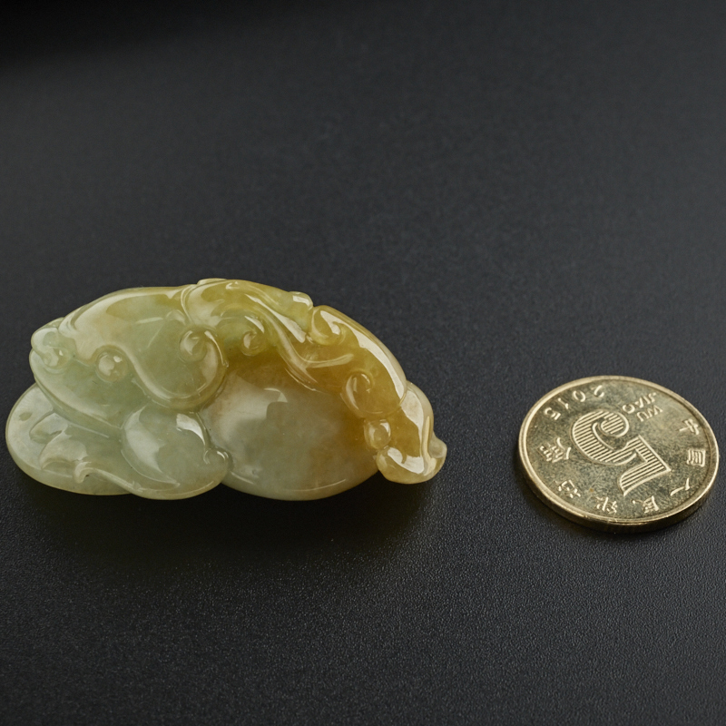 翡翠黄翡金蟾 - 红掌柜珠宝
