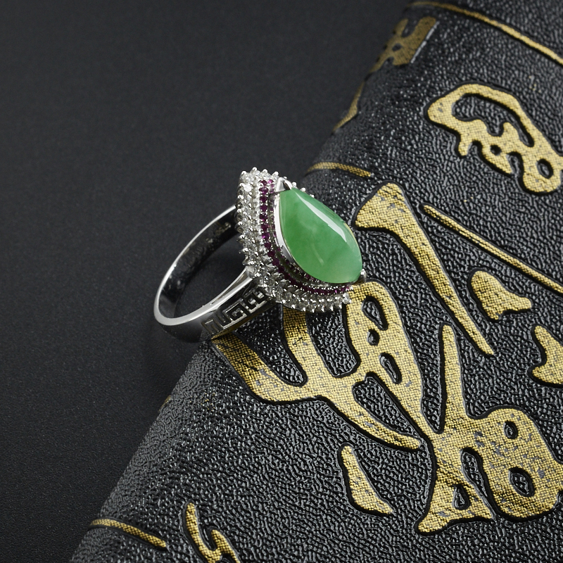 翡翠随形戒指-红掌柜珠宝