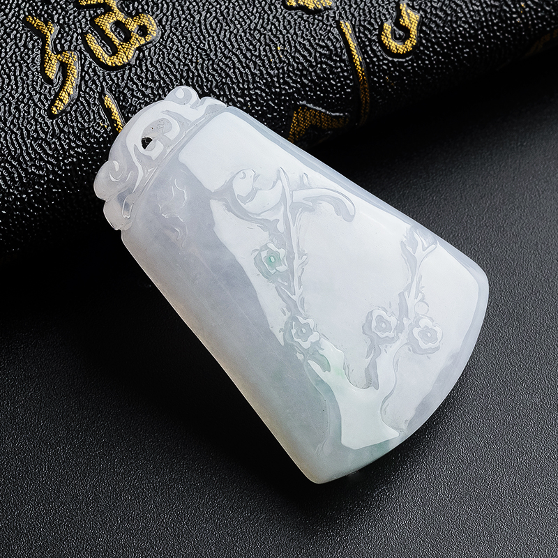 喜上眉梢方牌吊坠- 红掌柜珠宝