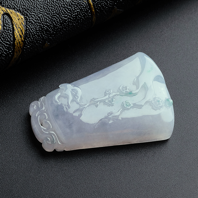 喜上眉梢方牌吊坠- 红掌柜珠宝