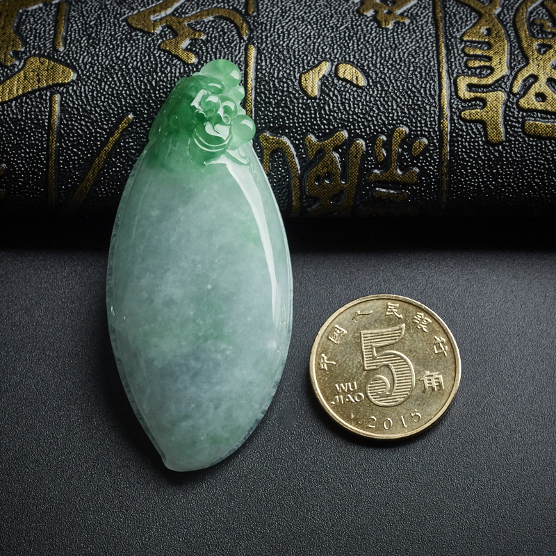 糯种翡翠飘翠福瓜 - 红掌柜珠宝