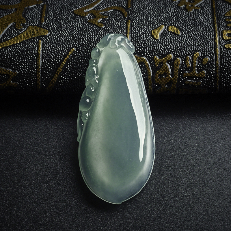 冰种翡翠晴水福瓜吊坠 - 红掌柜珠宝