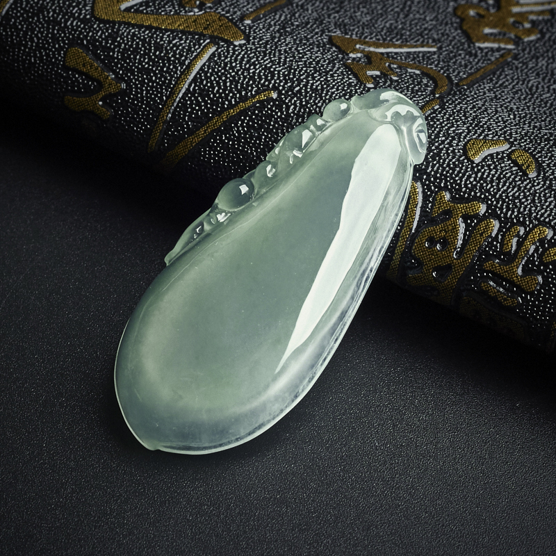 冰种翡翠晴水福瓜吊坠 - 红掌柜珠宝