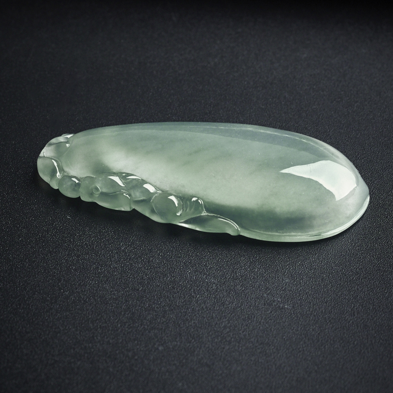 冰种翡翠晴水福瓜吊坠 - 红掌柜珠宝