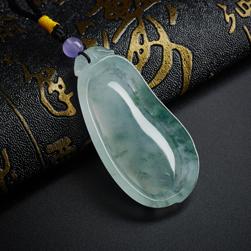 冰种翡翠福瓜吊坠-红掌柜珠宝