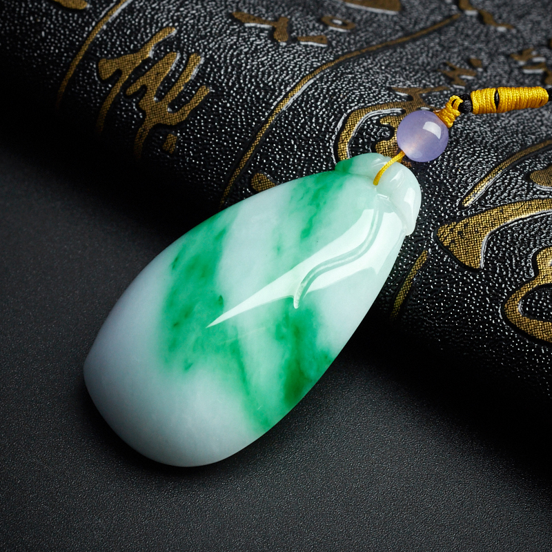 飘翠翡翠福瓜吊坠-红掌柜珠宝