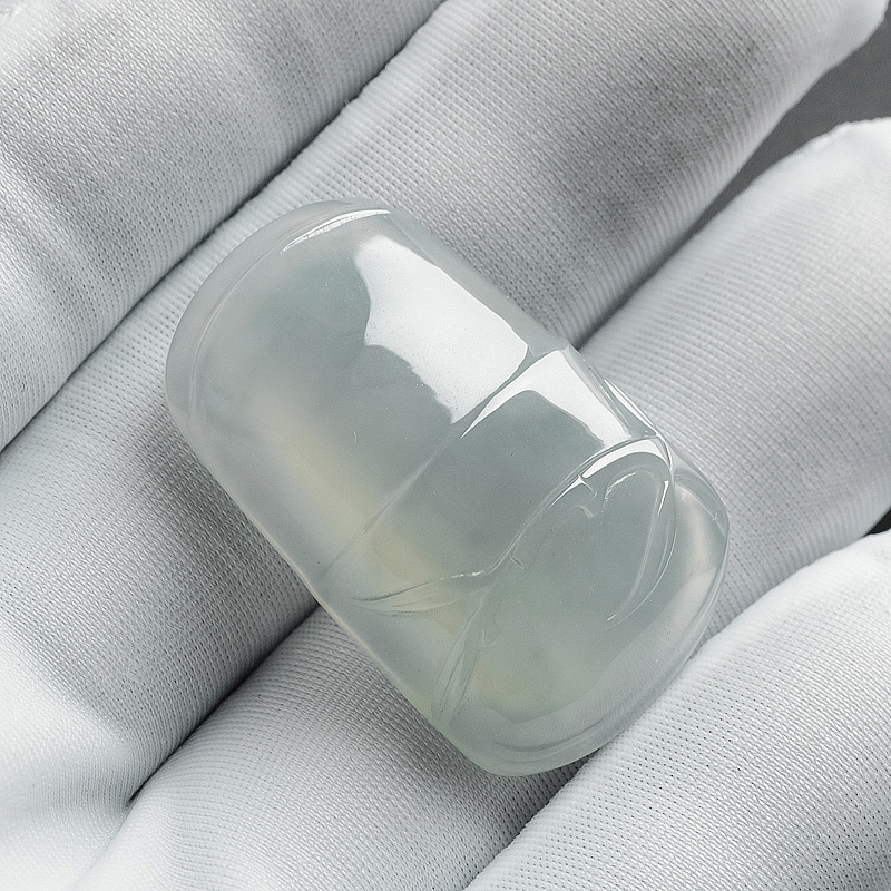 缅甸A货冰种蓝底竹节吊坠 - 红掌柜珠宝