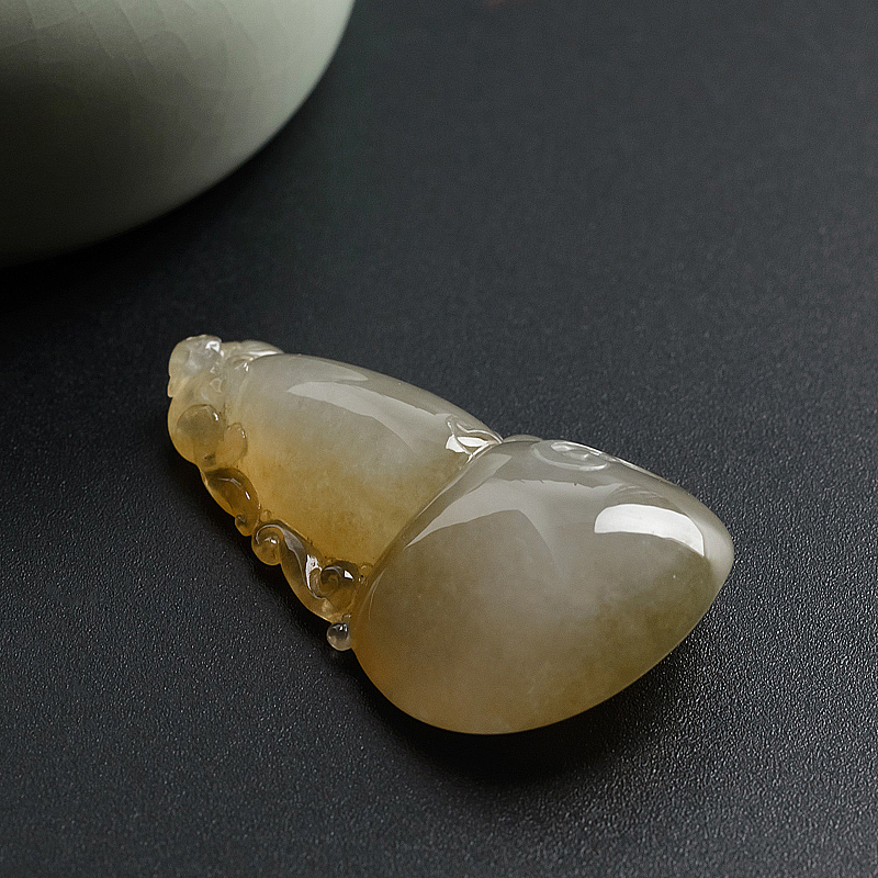 黄翡葫芦吊坠 - 红掌柜珠宝