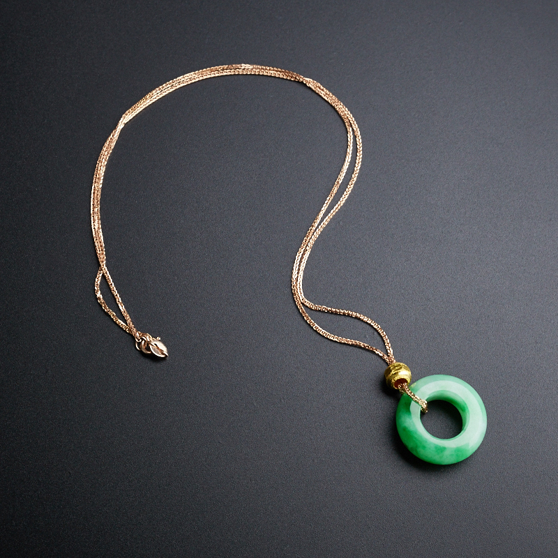 18K糯种平安扣-红掌柜珠宝