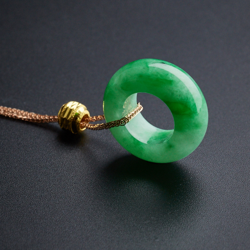 飘翠平安扣-红掌柜珠宝