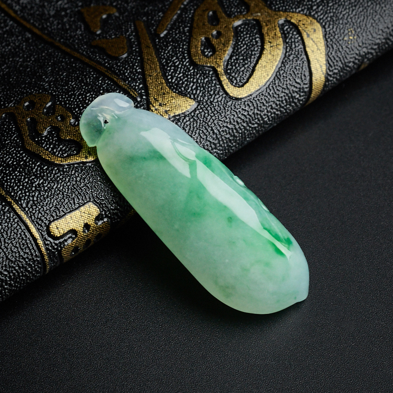 糯种翡翠福瓜吊坠-红掌柜