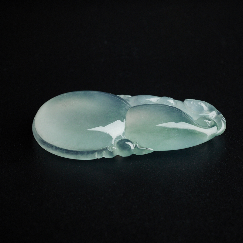 冰糯种翡翠葫芦吊坠-红掌柜