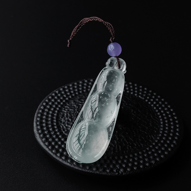 翡翠福豆吊坠-红掌柜