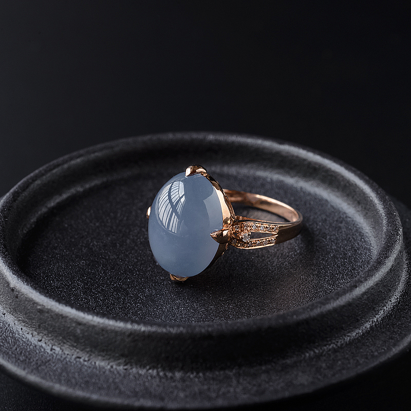 翡翠戒指-红掌柜