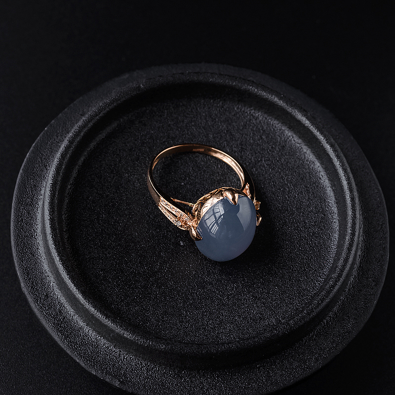 细糯种翡翠戒指-红掌柜