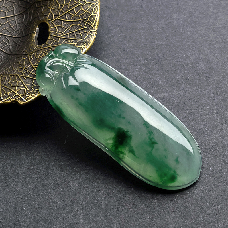 翡翠福瓜吊坠-红掌柜珠宝