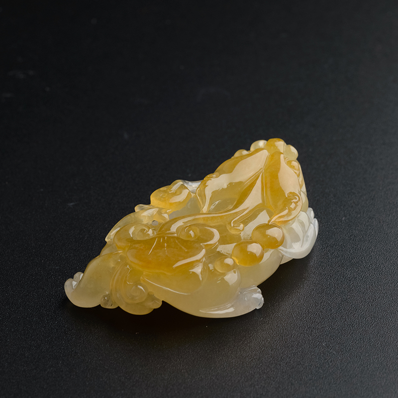 黄翡貔貅吊坠-红掌柜珠宝