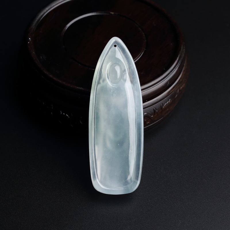 冰种淡绿翡翠佛吊坠 - 红掌柜