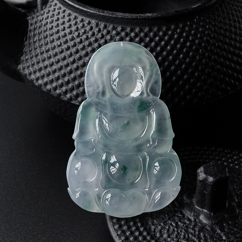 翡翠观音吊坠-红掌柜