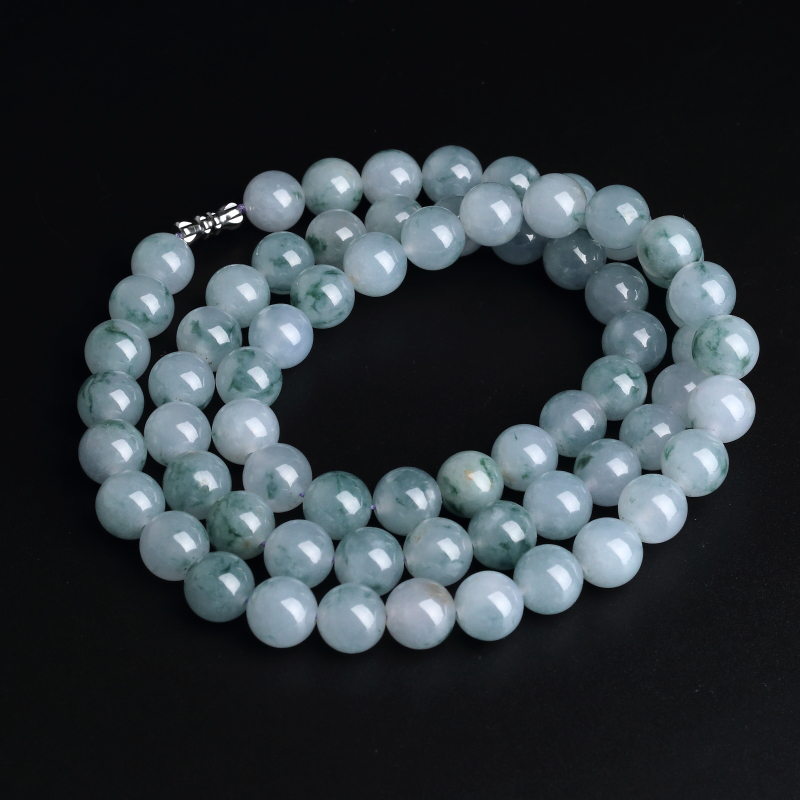 翡翠圆珠项链 - 红掌柜