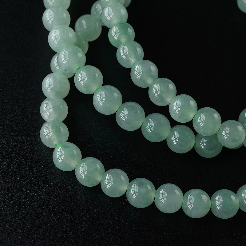 翡翠圆珠项链 - 红掌柜