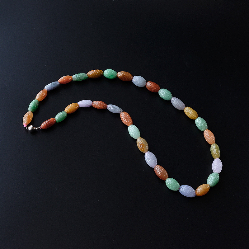 A货天然糯种福禄寿翡翠项链 - 红掌柜