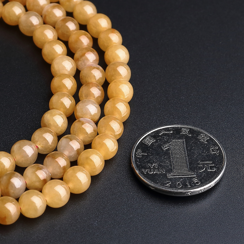 缅甸A货糯种圆珠项链 - 红掌柜